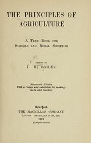 Tapa de The principles of agriculture