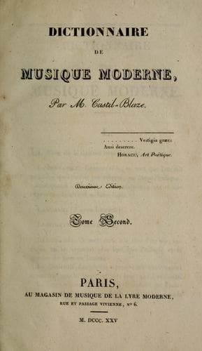 Tapa de Dictionnaire de musique moderne