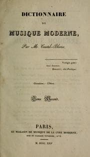 Tapa de Dictionnaire de musique moderne