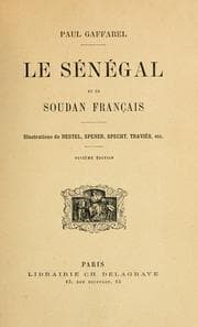 Tapa de Le Sénégal et le Soudan français