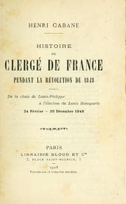 Tapa de Histoire du clergé de France pendant la révolution de 1848
