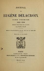 Tapa de Journal de Eugène Delacroix