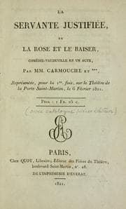 Tapa de La Servante justififiée, ou, La Rose et le baiser