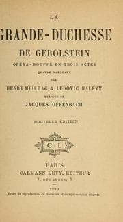 Tapa de La grande duchesse de Gérolstein