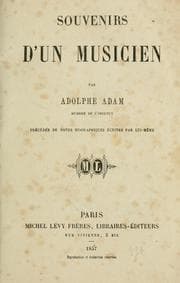 Tapa de Souvenirs d'un musicien
