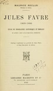 Tapa de Jules Favre 1809-1880