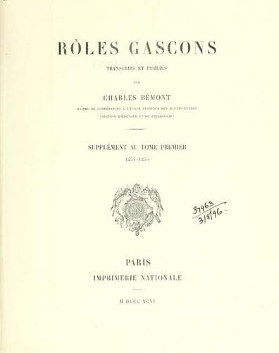 Tapa de Rôles gascons