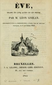 Tapa de Éve, drame en cinq actes et en prose
