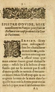 Tapa de Epistre d'Ovide