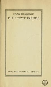 Tapa de Die letzte Freude