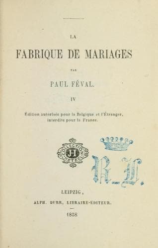 Tapa de fabrique de mariages