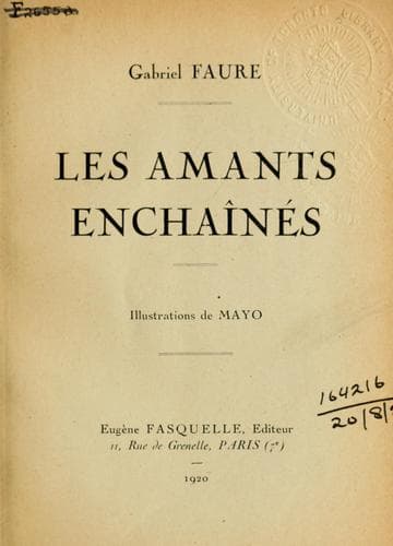 Tapa de Les amants enchaînés