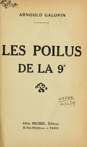 Tapa de Les poilus de la 9e.