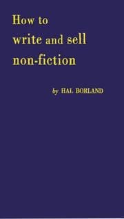 Tapa de How to write and sell non-fiction