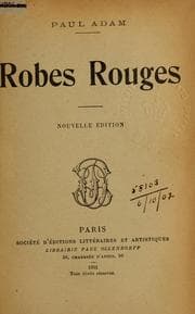 Tapa de Robes rouges.
