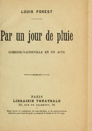 Tapa de Par un jour de pluie