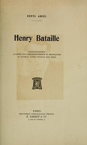 Tapa de Henry Bataille
