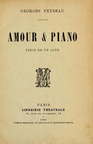 Tapa de Amour & piano