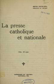 Tapa de La Presse catholique et nationale.