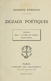 Tapa de Zigzags poétiques