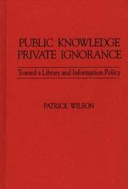 Tapa de Public knowledge, private ignorance
