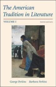 Tapa de The American tradition in literature
