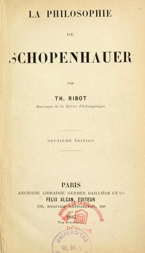 Tapa de La philosophie de Schopenhauer