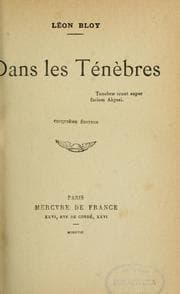 Tapa de Dans les ténèbres