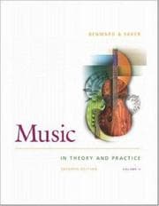 Tapa de Music in Theory and Practice, Volume Two, with Anthology CD