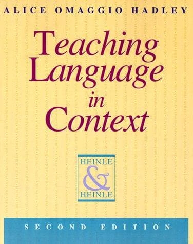 Tapa de Teaching Language in Context (Teaching Methods)