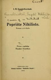 Tapa de Popriste nihiliste
