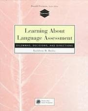 Tapa de Learning About Language Assessment