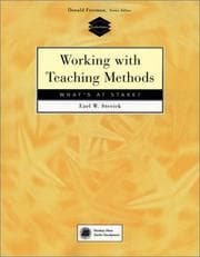 Tapa de Working with teaching methods