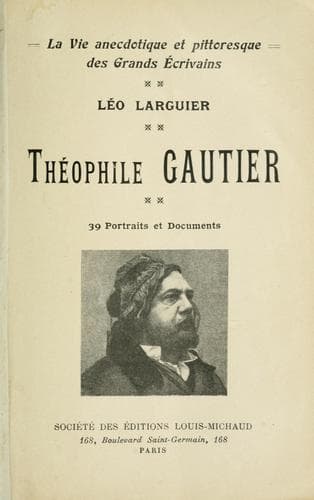 Tapa de Théophile Gautier