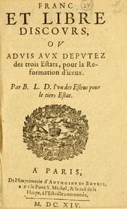 Tapa de Franc et libre discovrs
