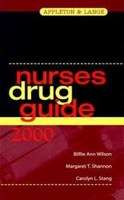 Tapa de Nurses drug guide 2000