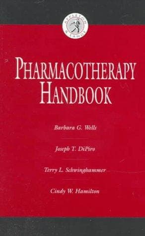 Tapa de Pharmacotherapy handbook