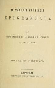 Tapa de Epigrammata, ad optimorvm librorvm fidem accvrate edita