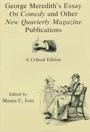 Tapa de George Meredith's essay On comedy and other New quarterly magazine publications