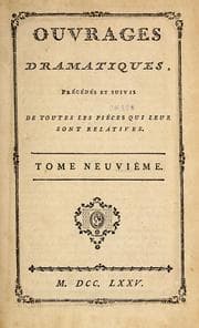 Tapa de Ouvrages dramatiques