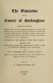 Tapa de The visitation of the county of Buckingham made in 1634