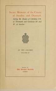 Tapa de Memoirs of the courts of Sweden and Denmark, during the reigns of Christian VII of Denmark and Gustavus III and IV of Sweden