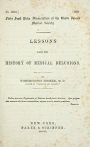 Tapa de Lessons from the history of medical delusions