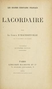 Tapa de Lacordaire