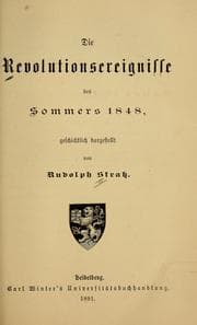 Tapa de Die Revolutionsereignisse des Sommers 1848