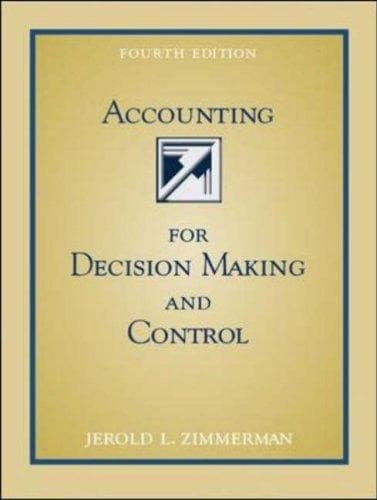 Tapa de Accounting for Decision Making and Control