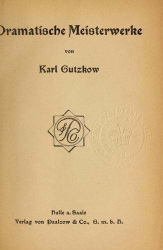 Tapa de Dramatische Meisterwerke.