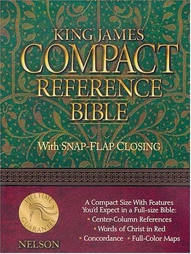 Tapa de Compact Reference Bible With Snap-flap Closing