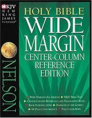 Tapa de Holy Bible Wide Margin Center-Column Reference Edition