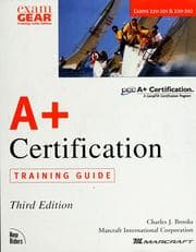 Tapa de A+ certification training guide